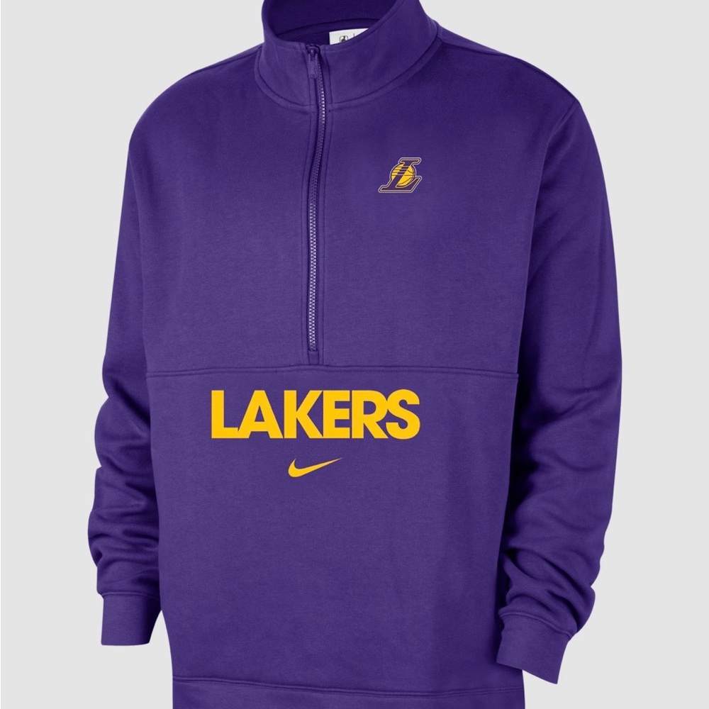 Nike Lakers Purple Half-Zip Sweatshirt